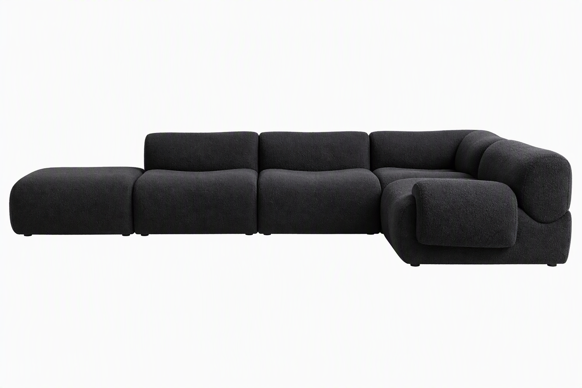 Canapé modulable compressible K-14 noir