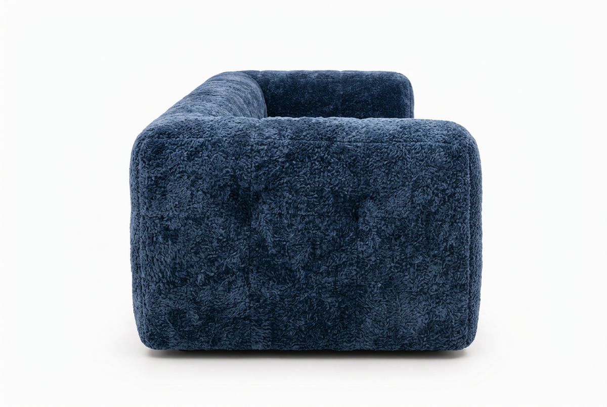 Canapé K-30 bleu vu de profil gauche