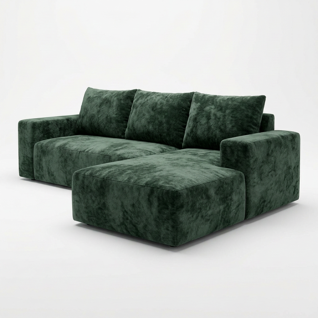 Vue trois-quarts droite avec texture retravaillée