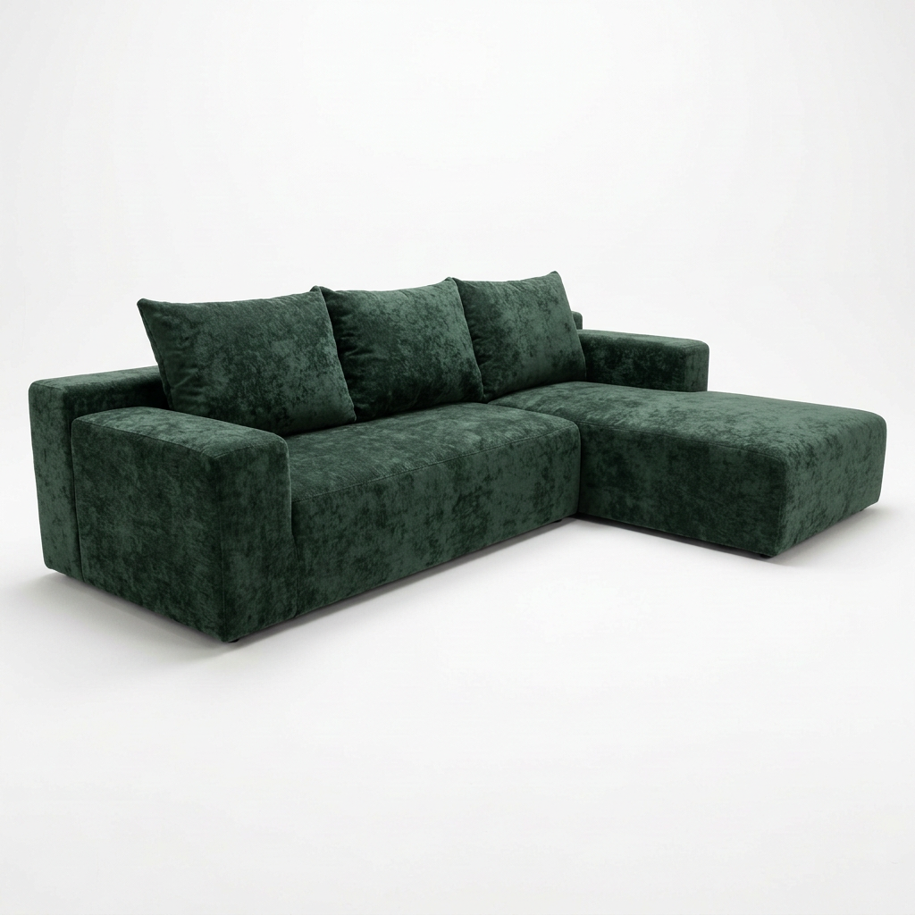 Vue trois-quarts gauche avec texture retravaillée